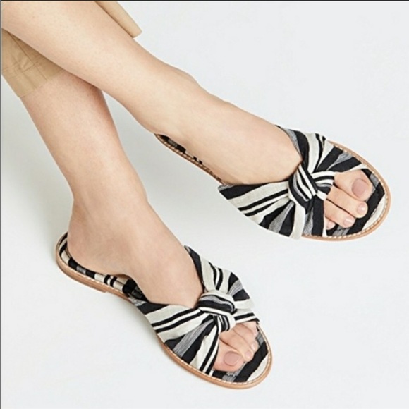 Madewell Naida Half-Bow Sandal Marcia Stripe - Picture 4 of 4